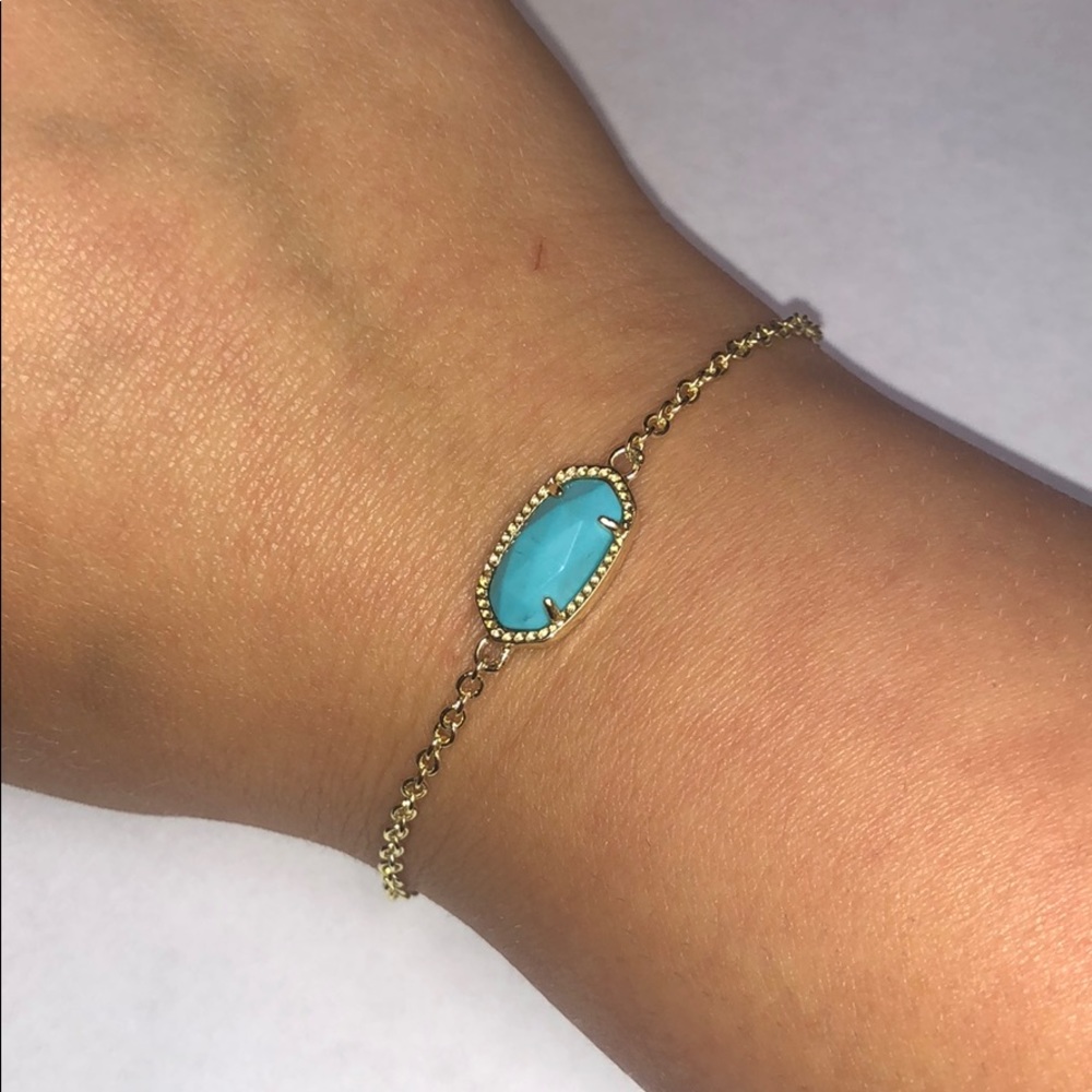 Kendra Scott Elaina Bracelet Gold & Turquoise